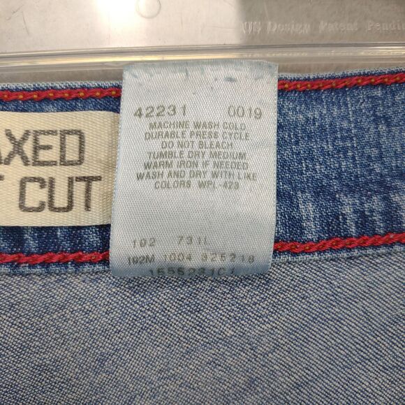 Vtg LEVI'S 550 Women's 16 Relaxed Boot Cut Stretch Denim Jeans Red Tab Med Wash - Picture 8 of 8